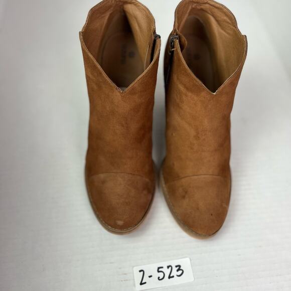 SUSINA Ankle Boots Women's Size 10M Brown Stevie Lea Cap Toe Western Boho - Picture 3 of 15